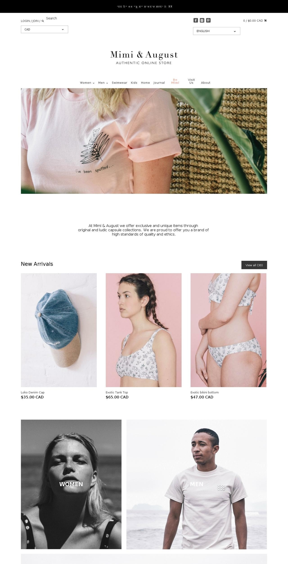 august916.com shopify website screenshot