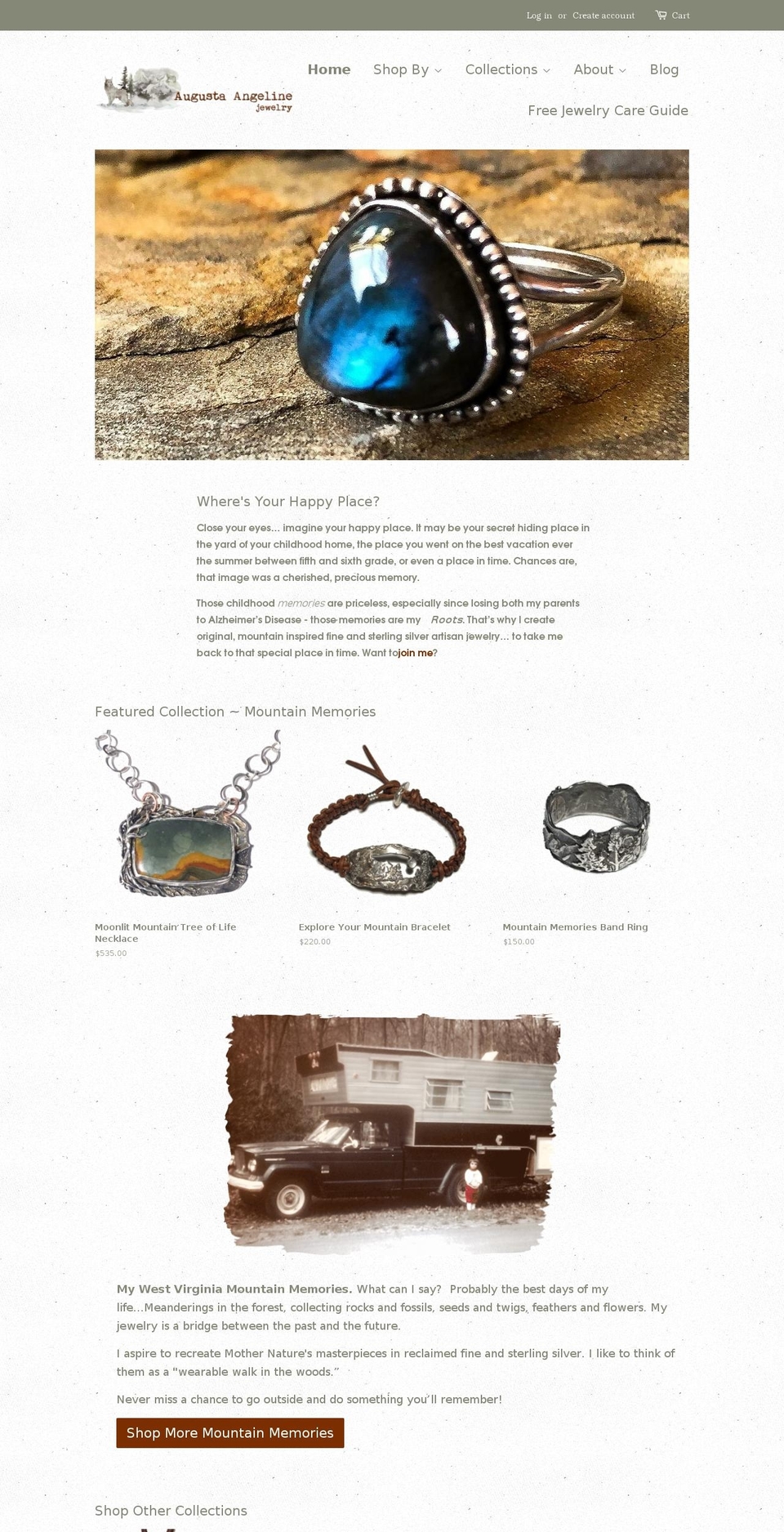 augustaangeline.com — Shopify storefront screenshot