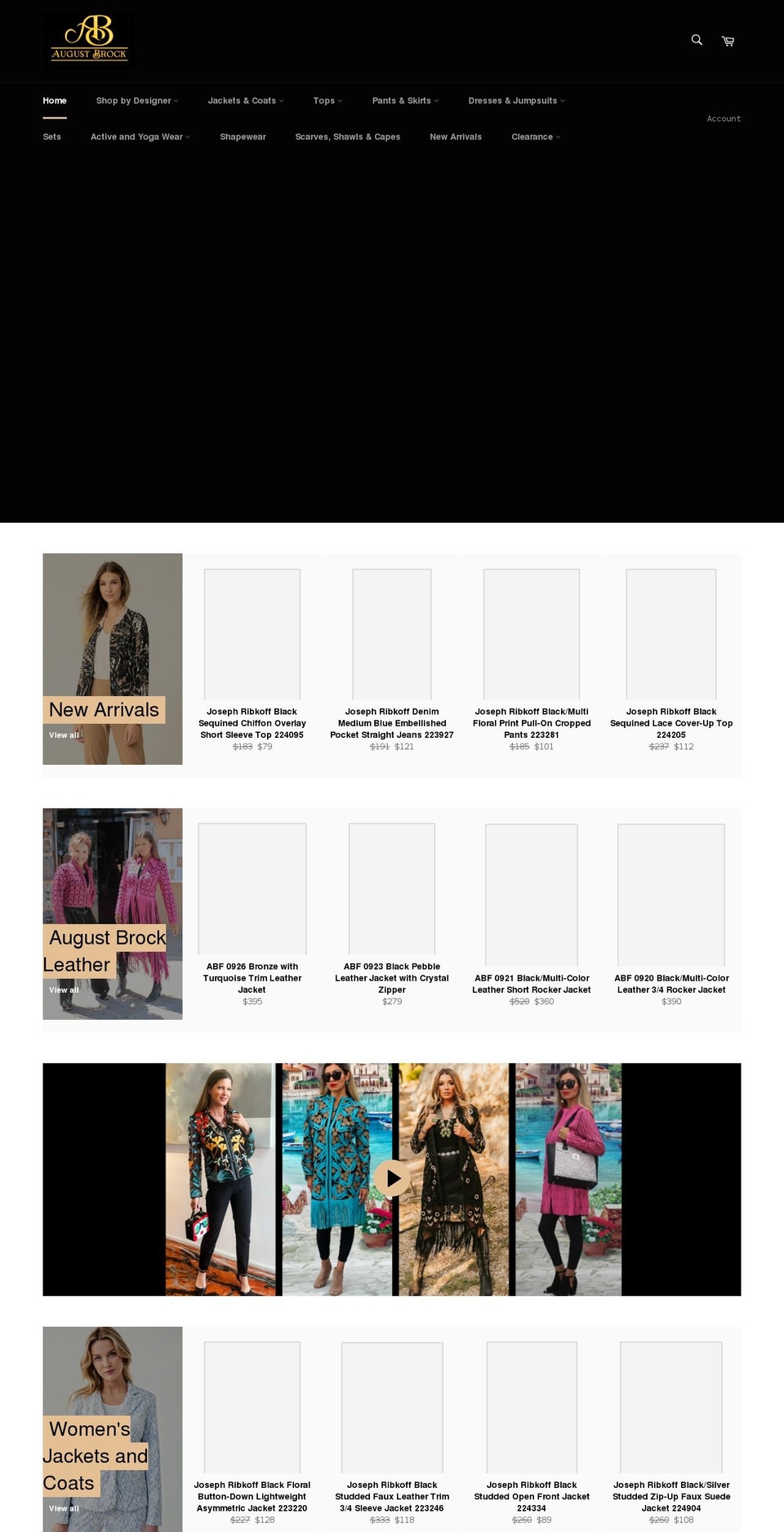 augustbrock.com shopify website screenshot