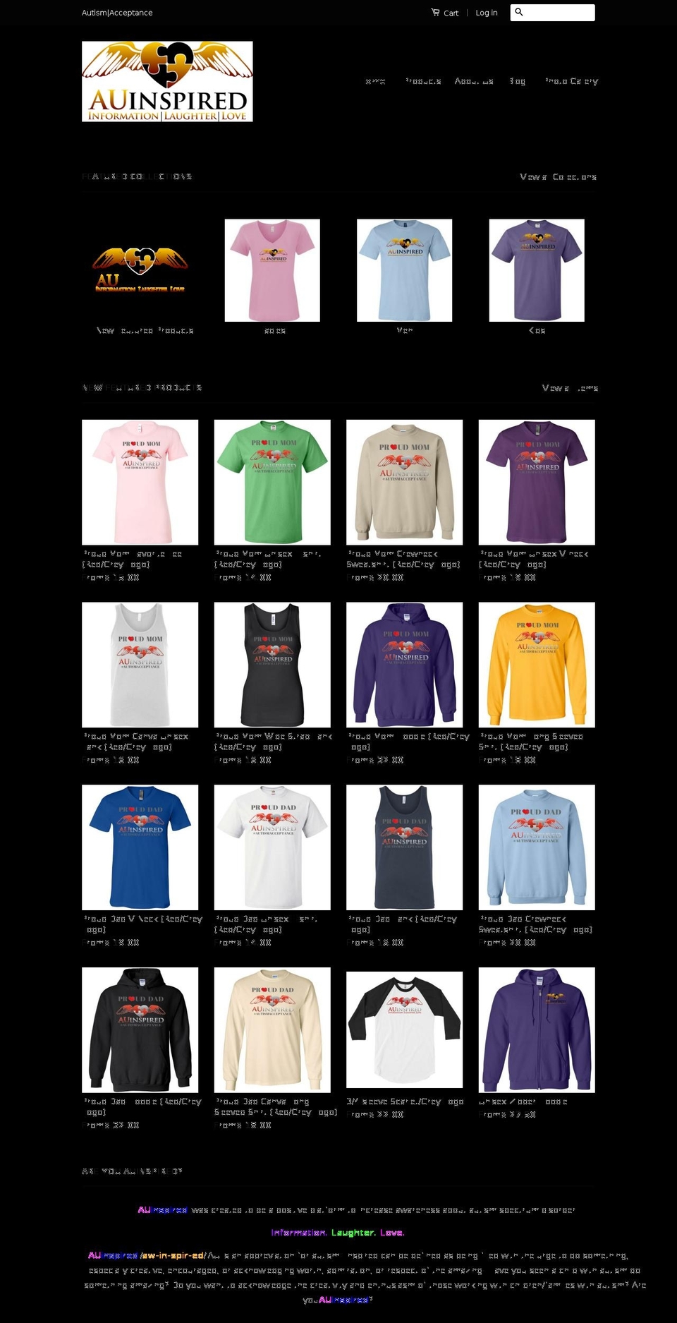 auinspired.com — Shopify storefront screenshot