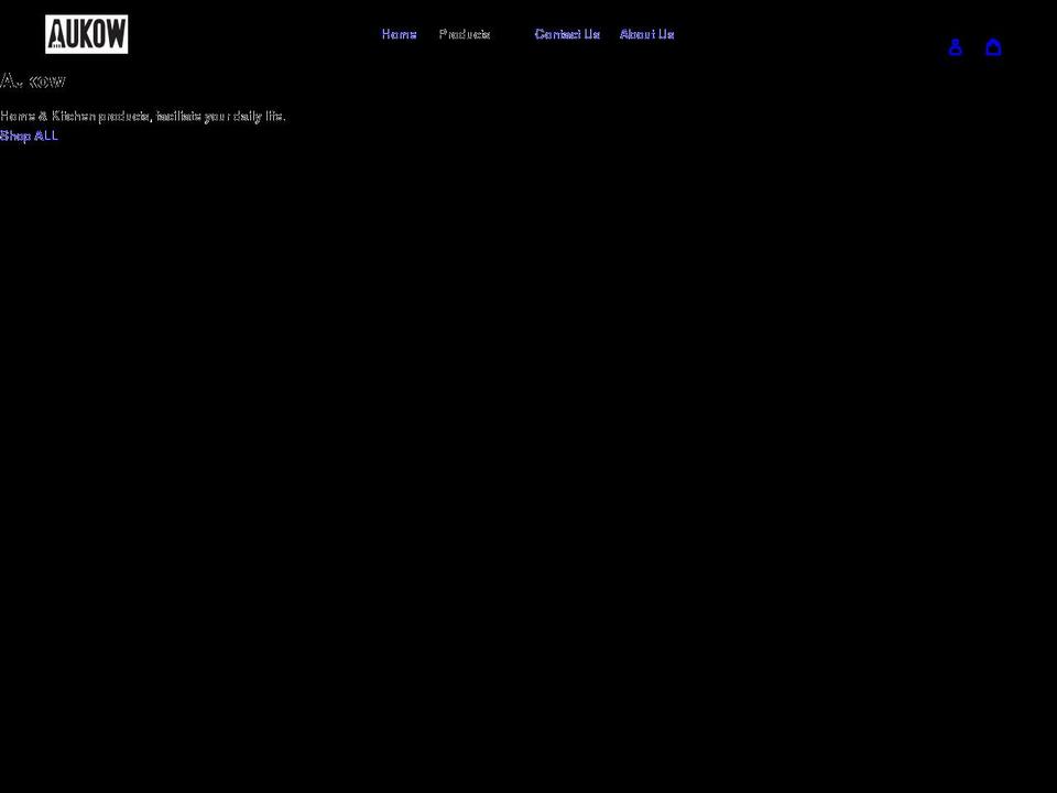 aukow.com shopify website screenshot