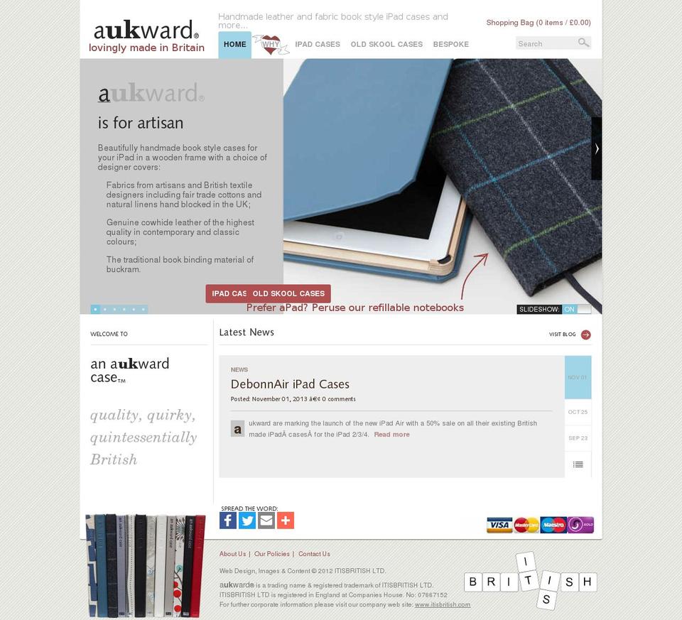 aukward.com shopify website screenshot