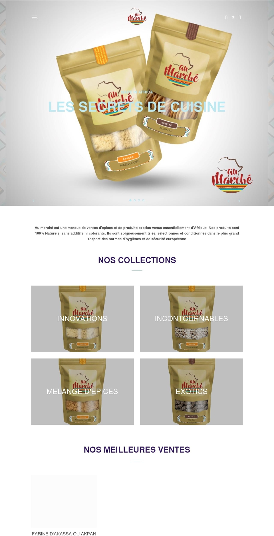 aumarchebio.com shopify website screenshot