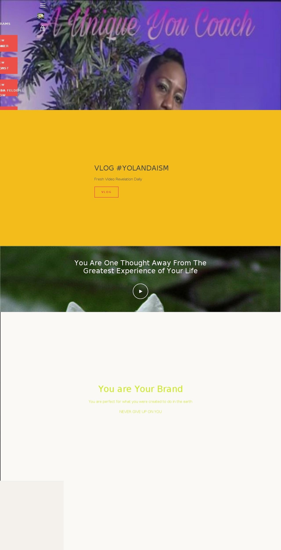 auniqueyoucoaching.com — Shopify storefront screenshot