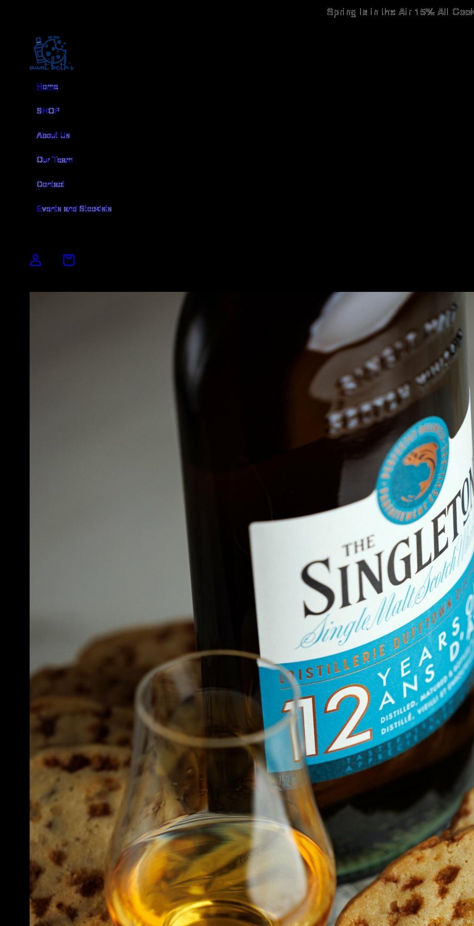 auntbethbakes.com shopify website screenshot