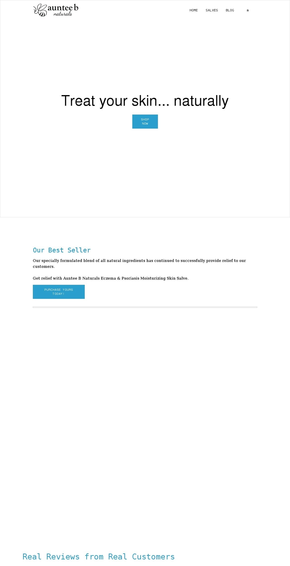 aunteebnaturals.com shopify website screenshot