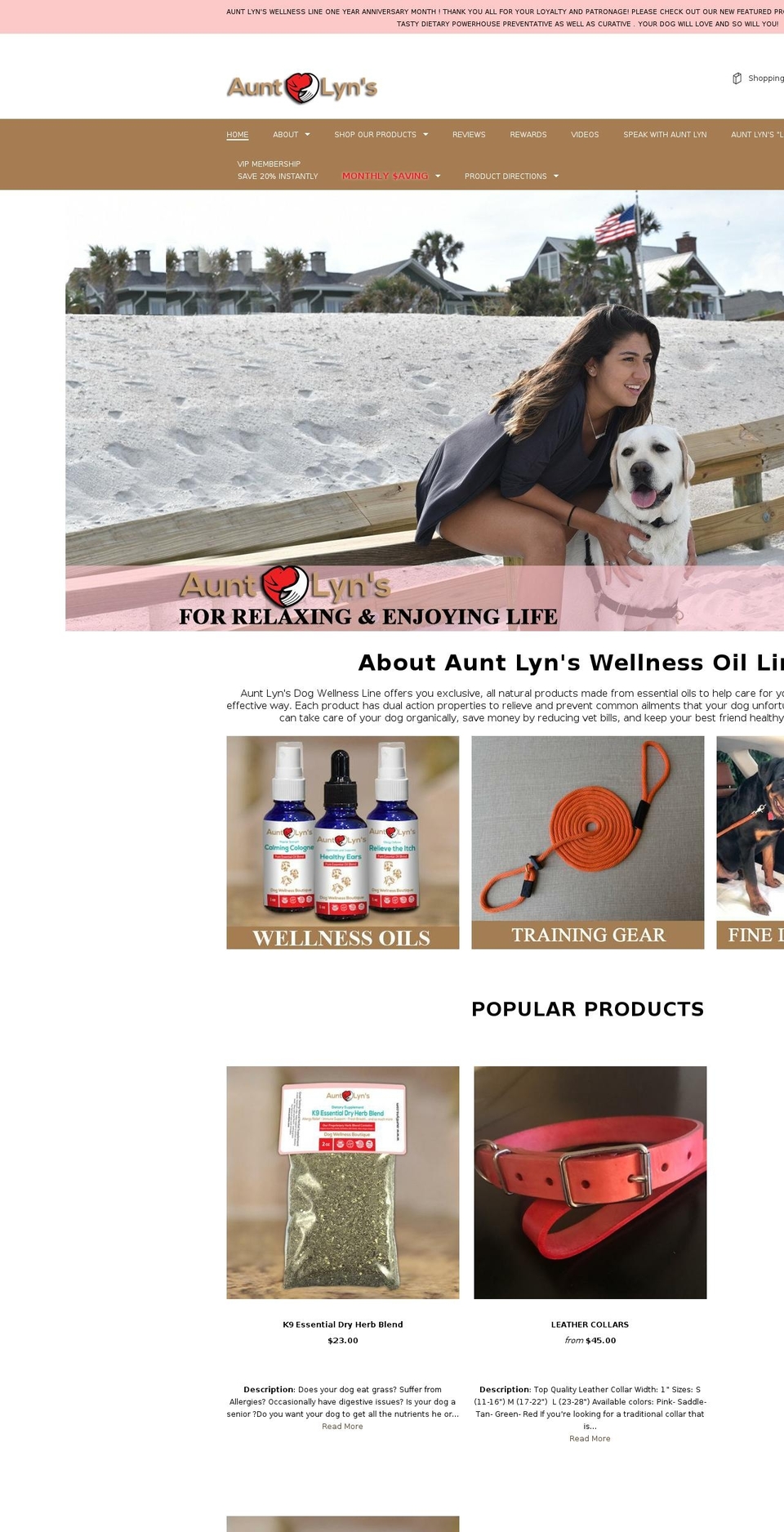 LYNS FRAMEWORK CODE WORK- WITH BOLD CUSTOMIZATION Shopify theme site example auntlyn.com