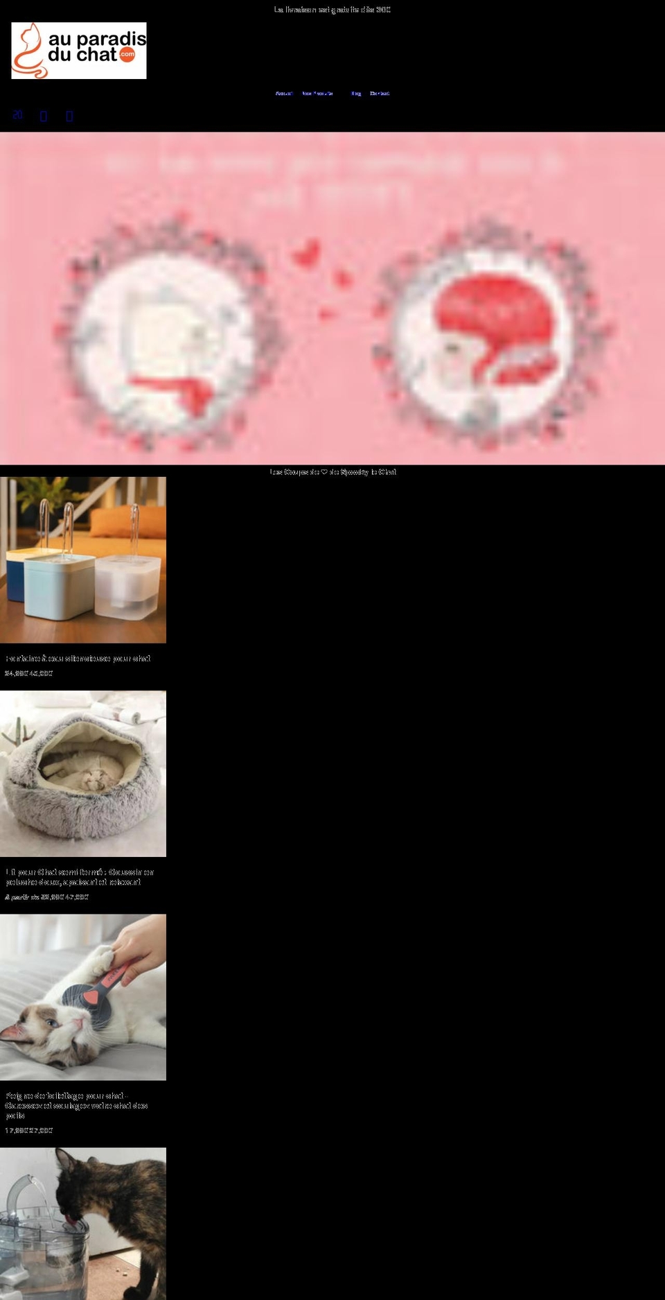auparadisduchat.com shopify website screenshot
