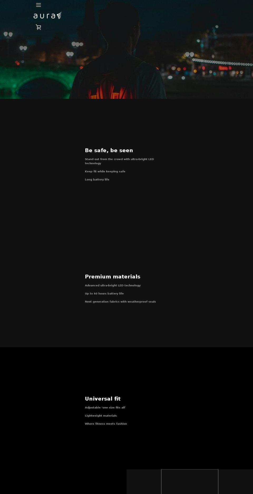 aura-active.com — Shopify storefront screenshot