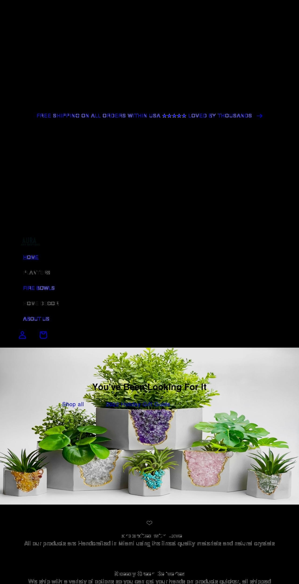 aura8home.com shopify website screenshot