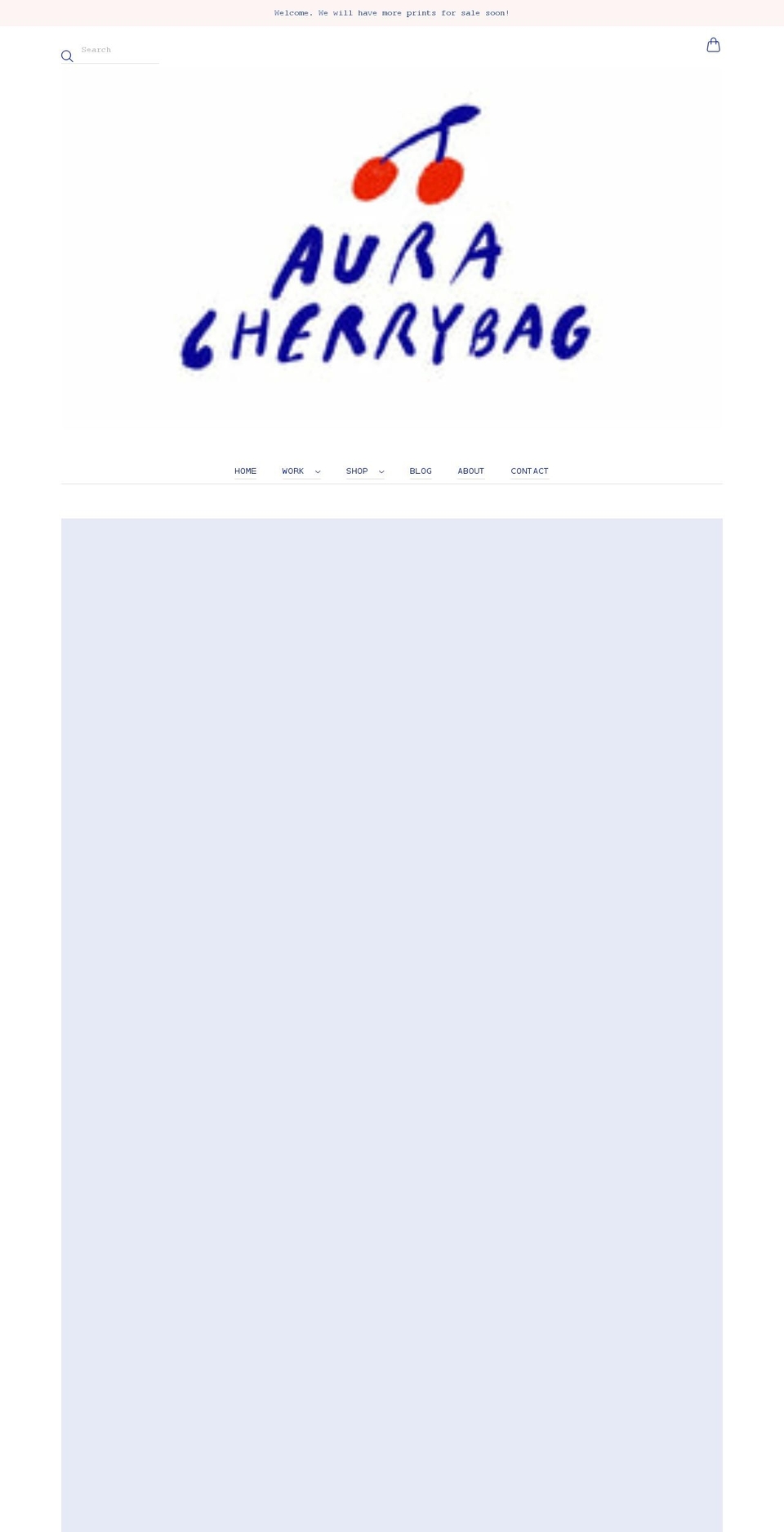 auracherrybag.net shopify website screenshot