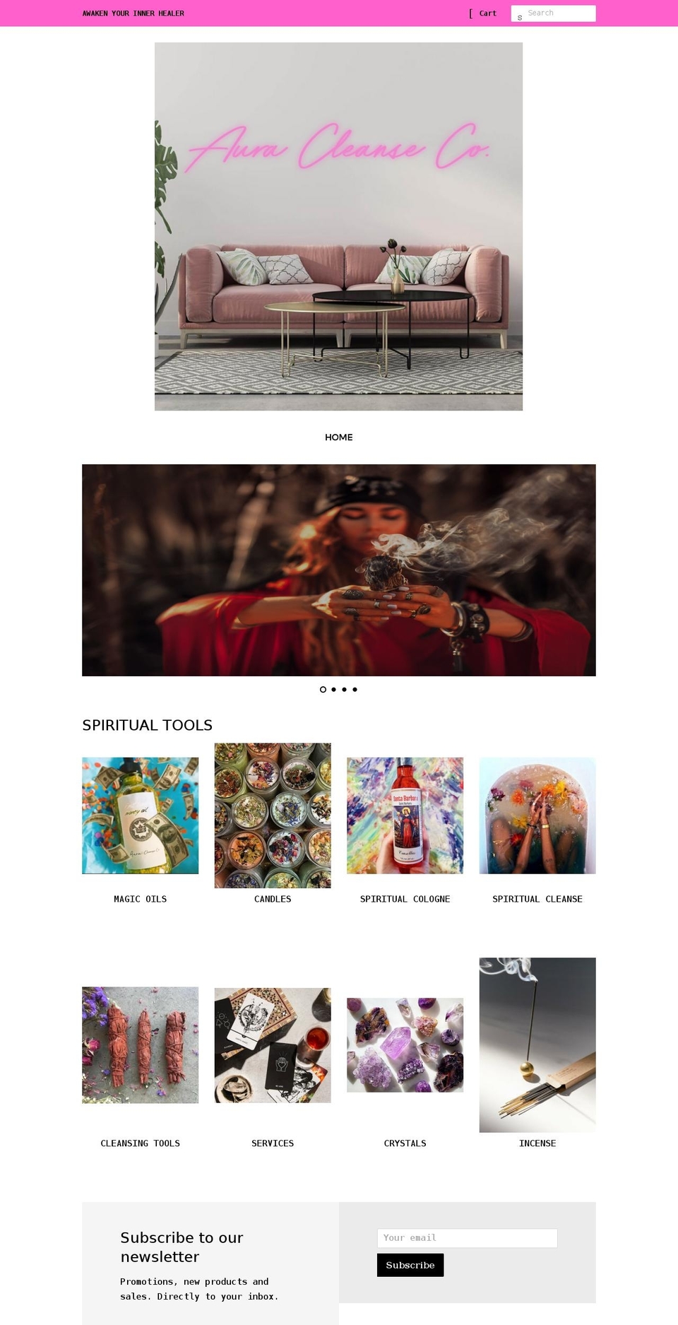 auracleanseco.com shopify website screenshot