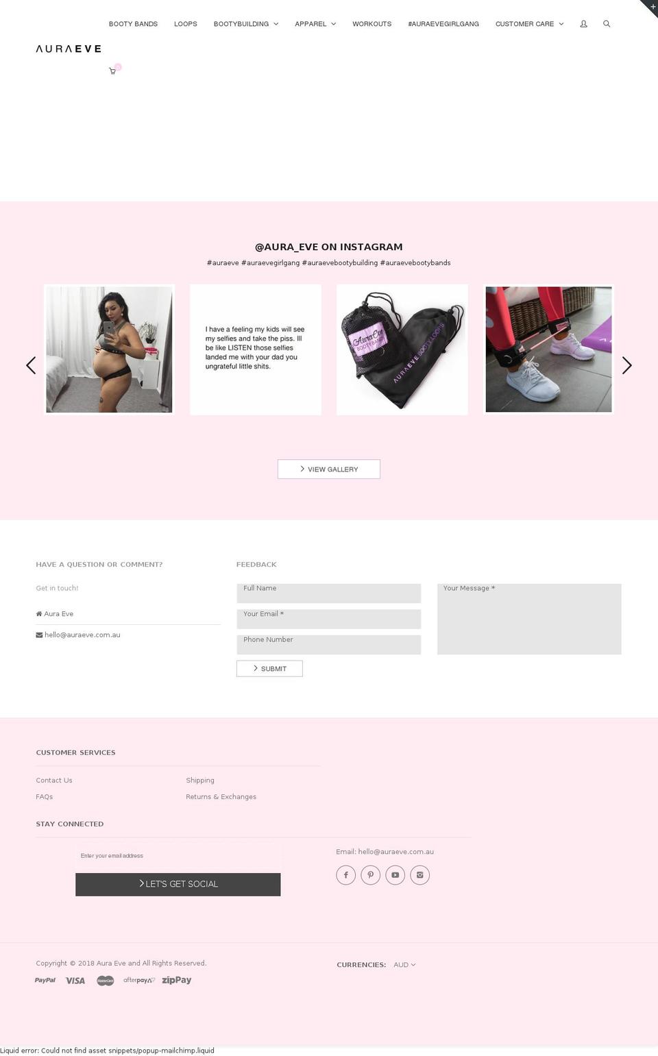 rt-fashion-v1-0-3 Shopify theme site example auraeve.com.au