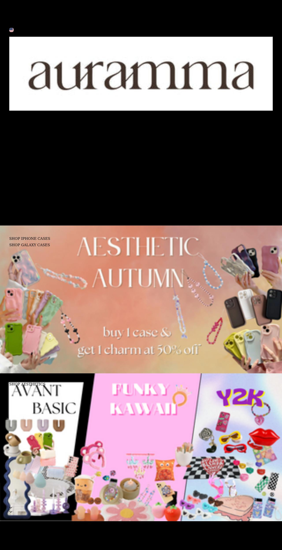 auramma.com shopify website screenshot