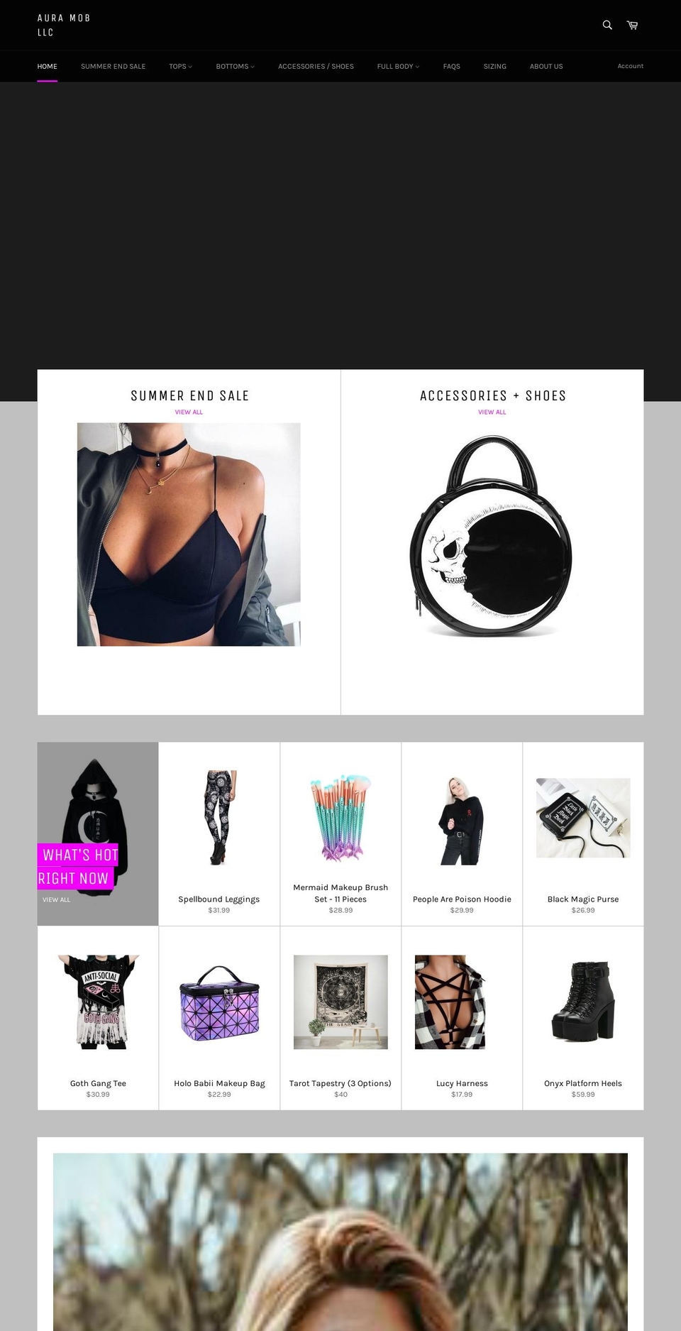 auramob.com — Shopify storefront screenshot