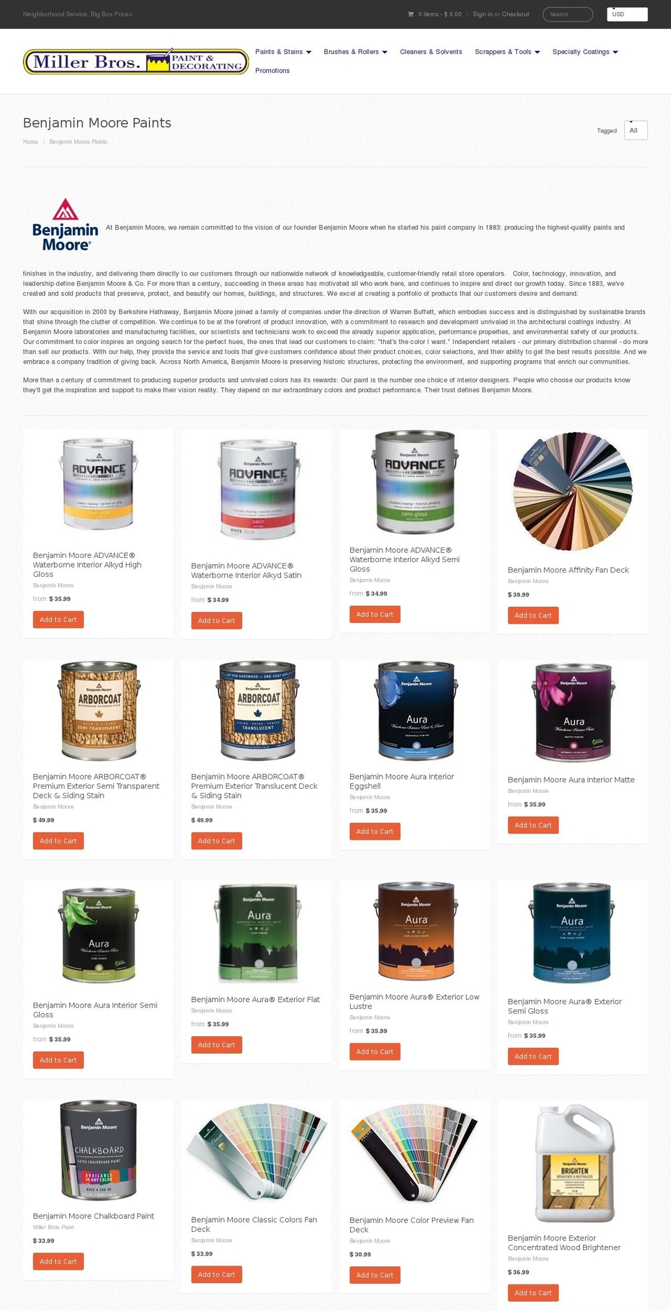 aurapaintonline.com shopify website screenshot