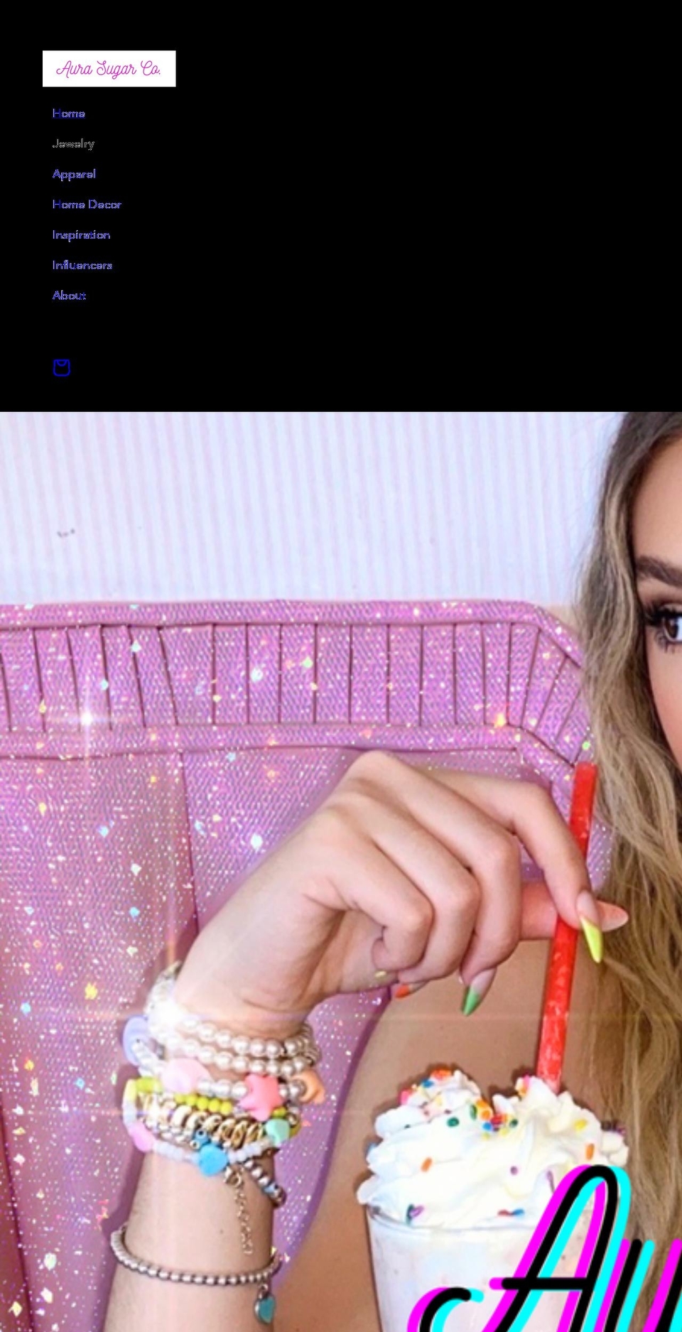 aurasugar.com shopify website screenshot