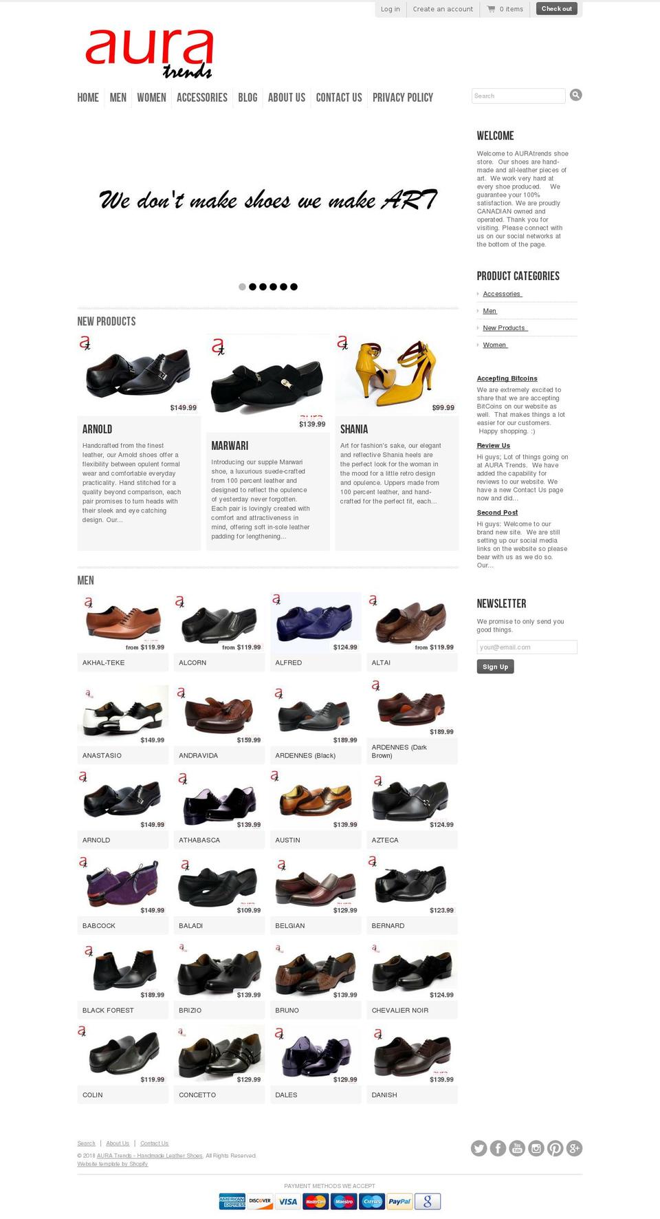 auratrends.com — Shopify store on .com