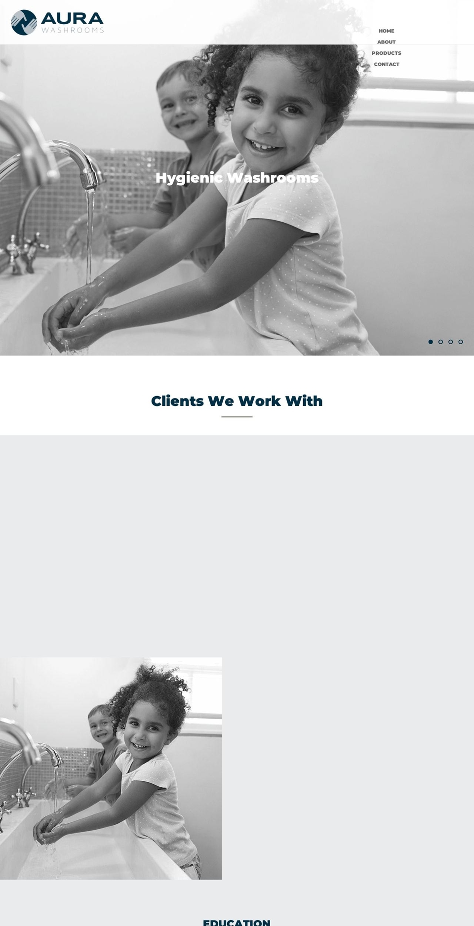 aurawashrooms.com.au shopify website screenshot