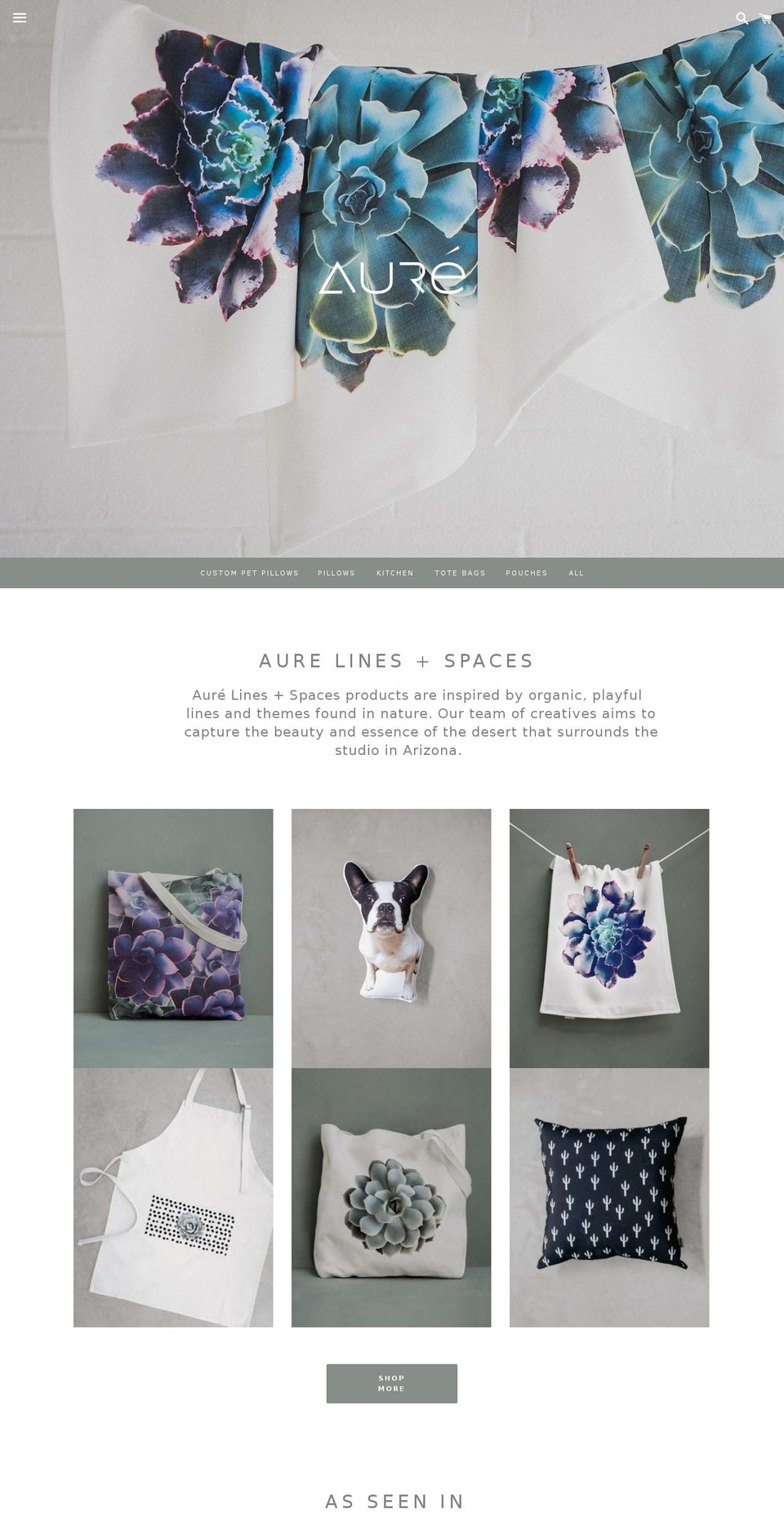 aure.co shopify website screenshot