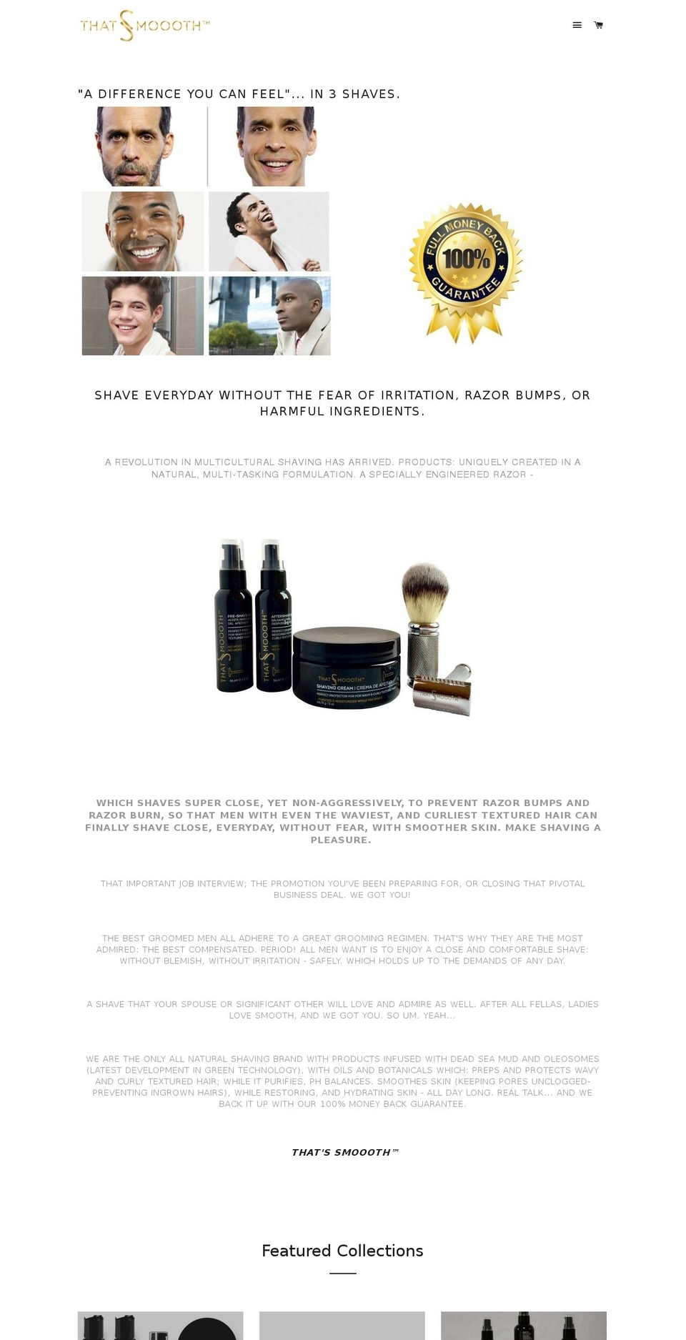Brooklyn Shopify theme site example aurea4shave.info