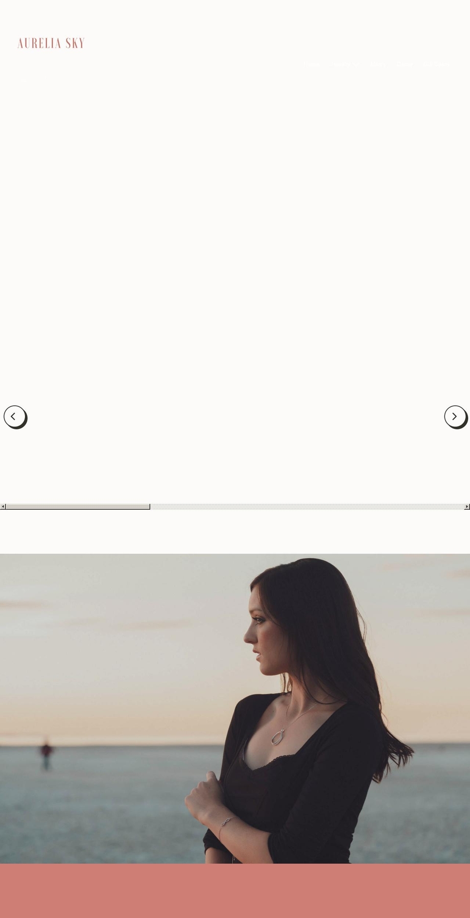 aureliasky.com shopify website screenshot