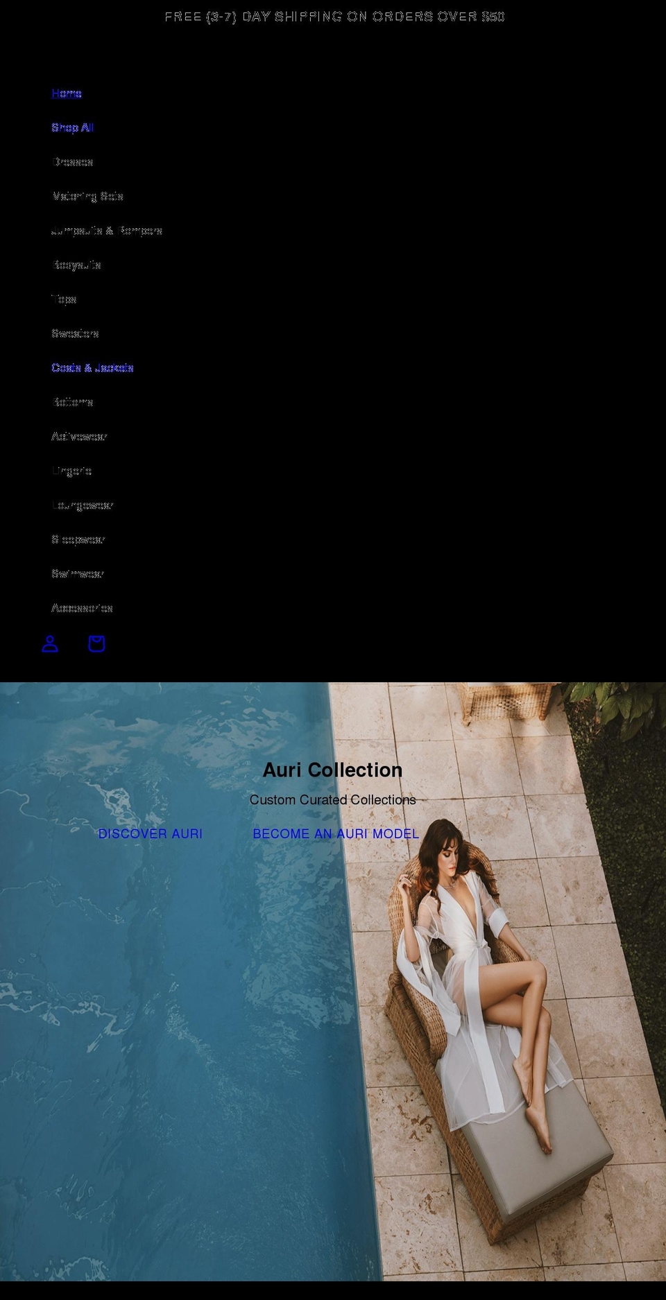 auricollection.com — Shopify storefront screenshot