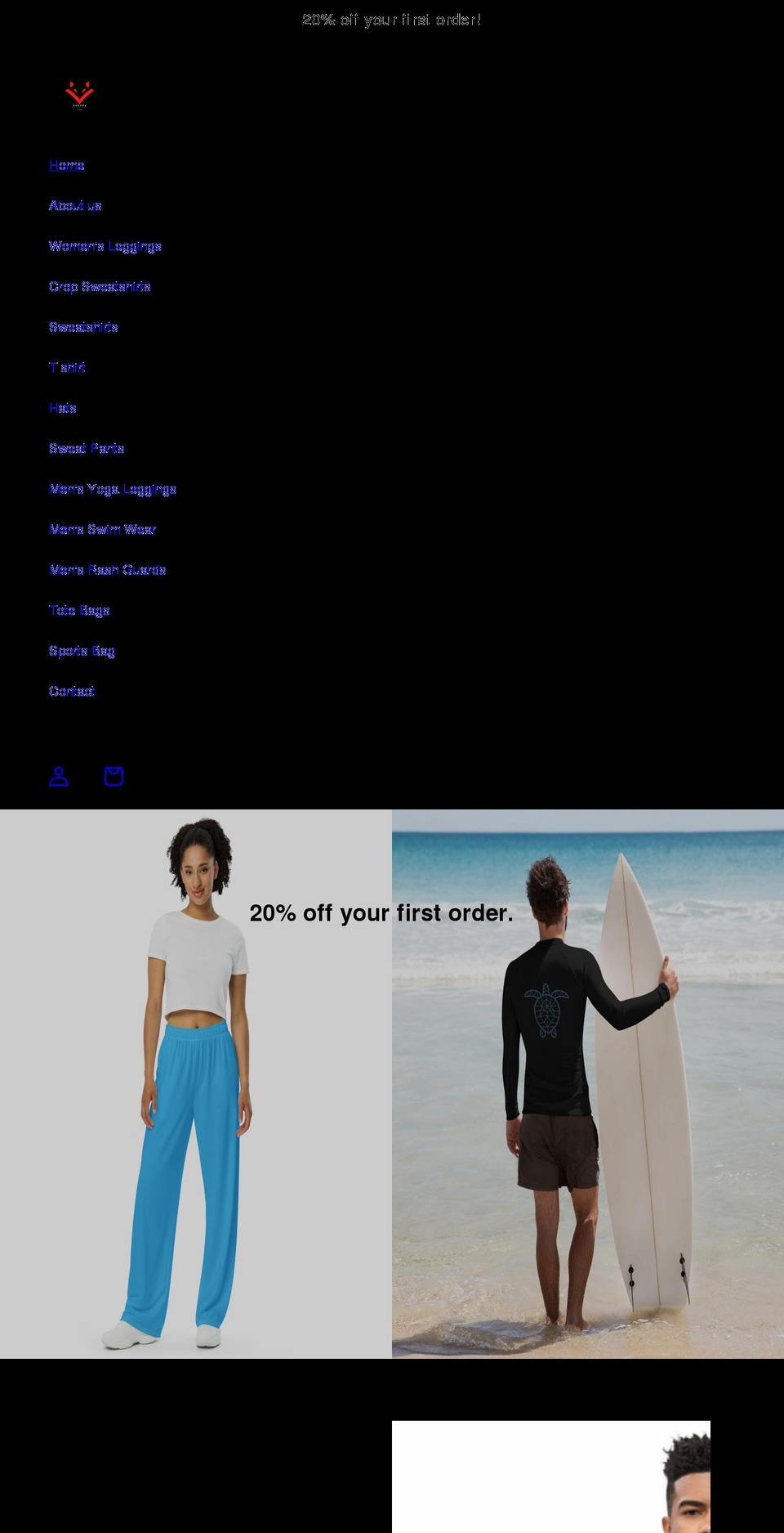 aurora-clothing.com shopify website screenshot