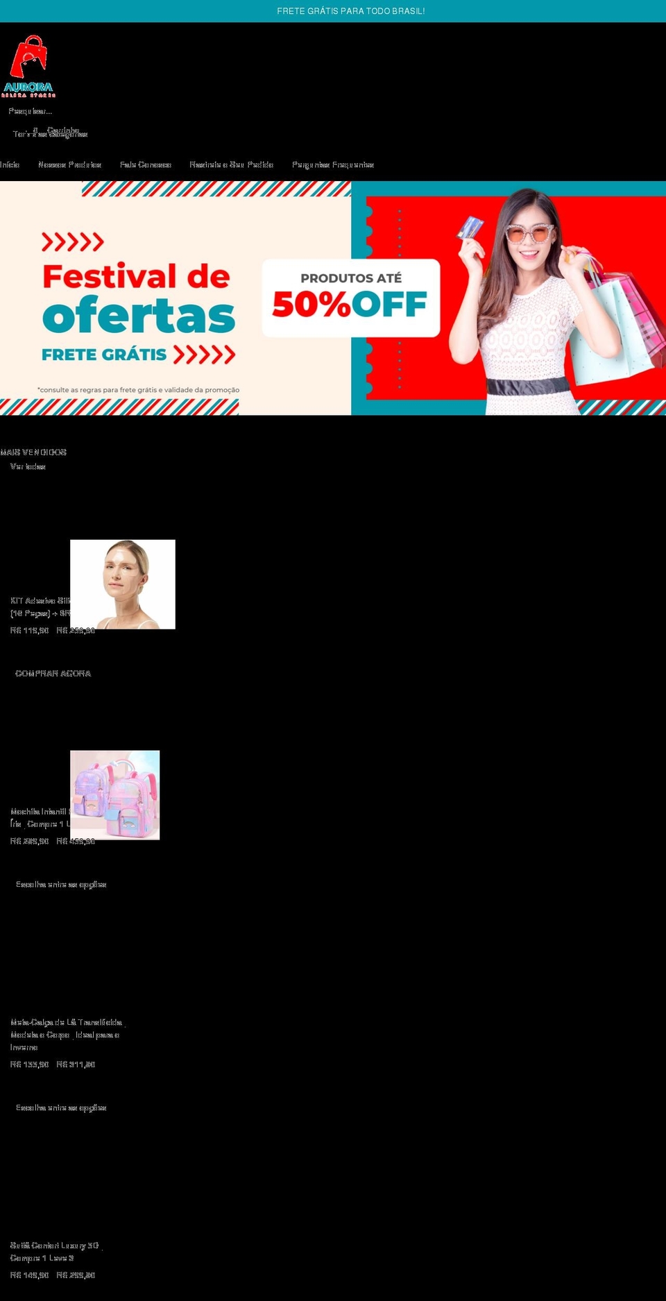 aurorabeleza.com shopify website screenshot