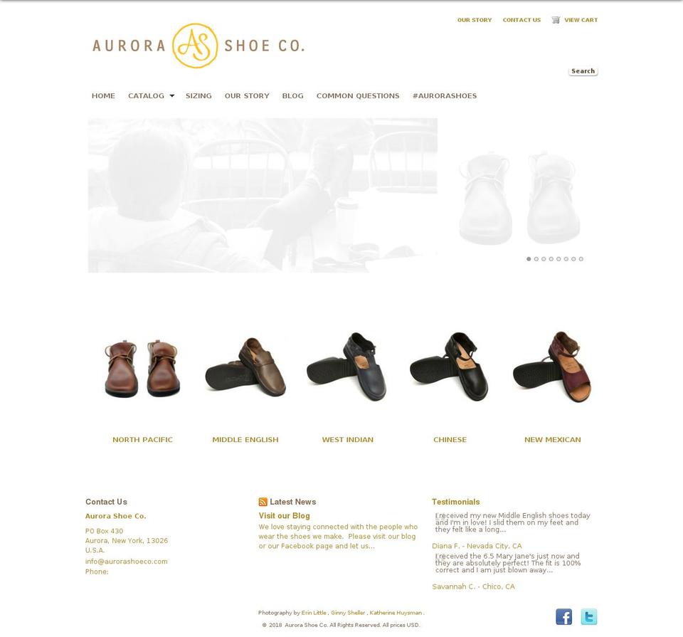 2014 Theme - HC - 04 Apr '18 Shopify theme site example auroraleather.com