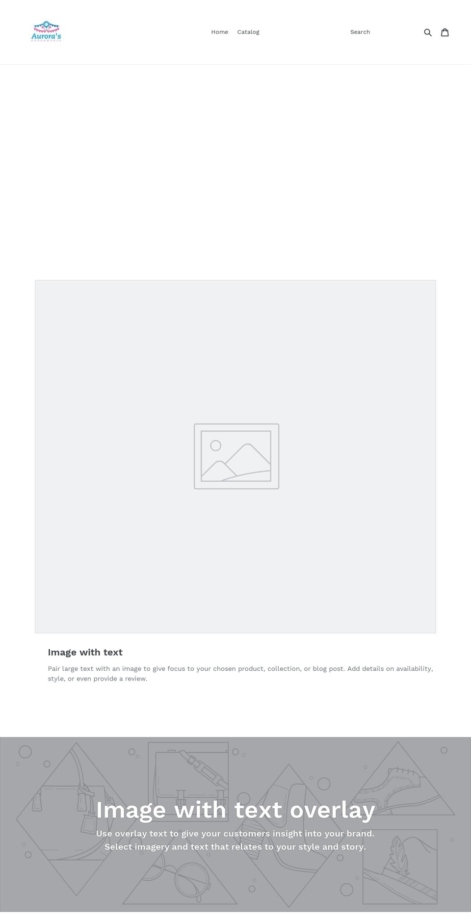 aurorasadornments.com — Shopify storefront screenshot
