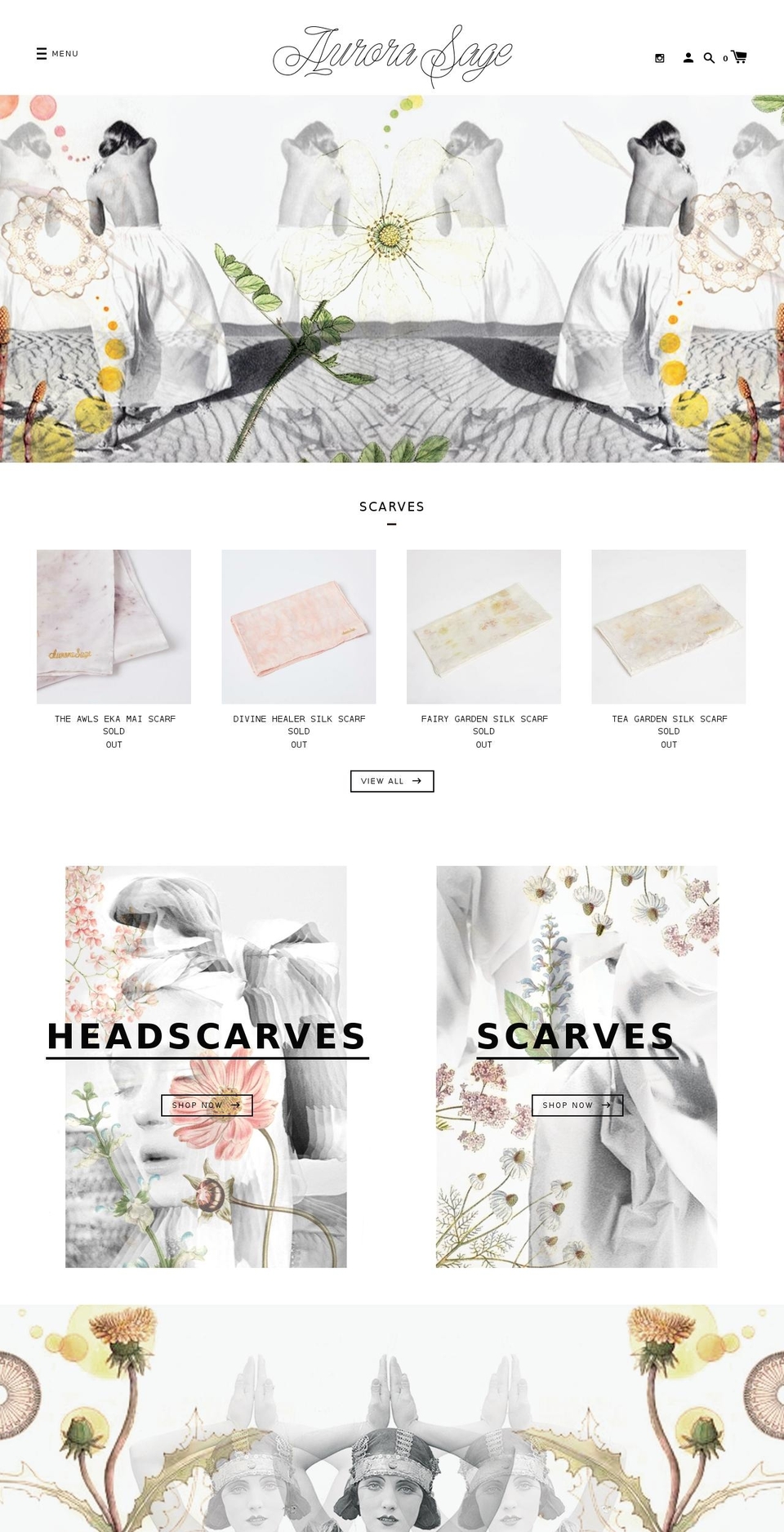 aurorasage.com — Shopify storefront screenshot
