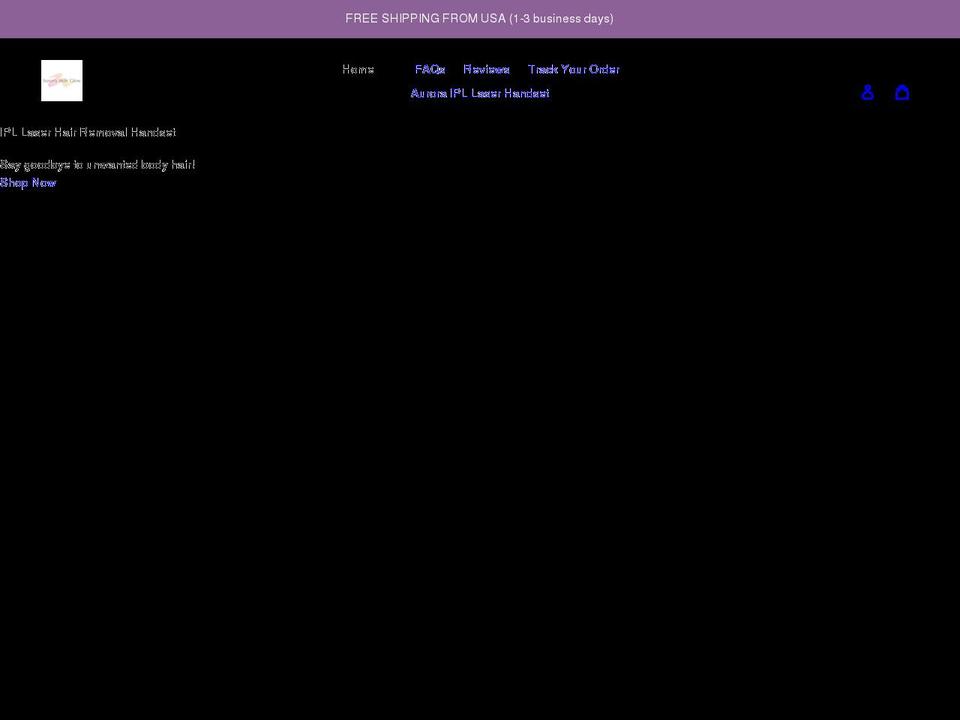 auroraskinglow.com shopify website screenshot