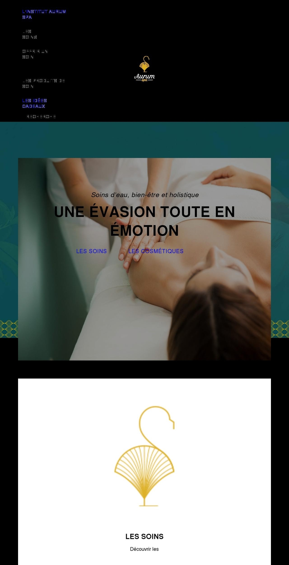 aurum-spa.com shopify website screenshot