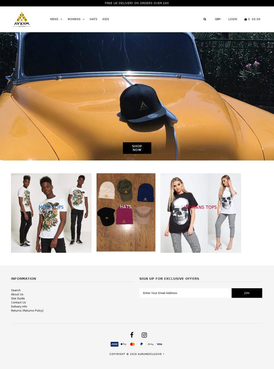 aurumexclusive.com shopify website screenshot