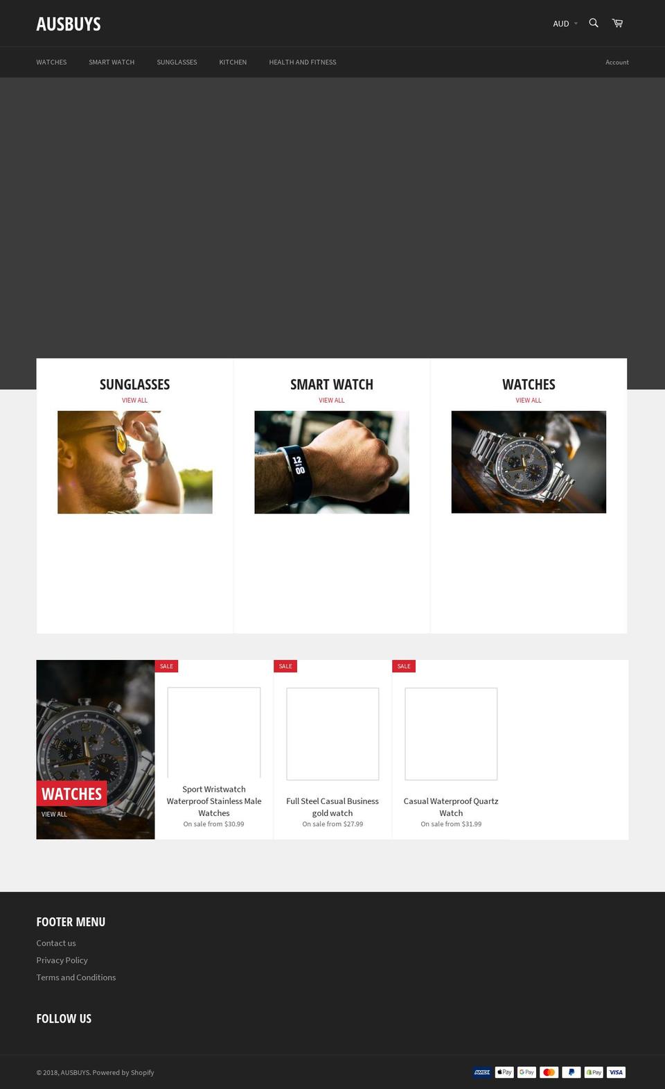 ausbuys.com — Shopify storefront screenshot