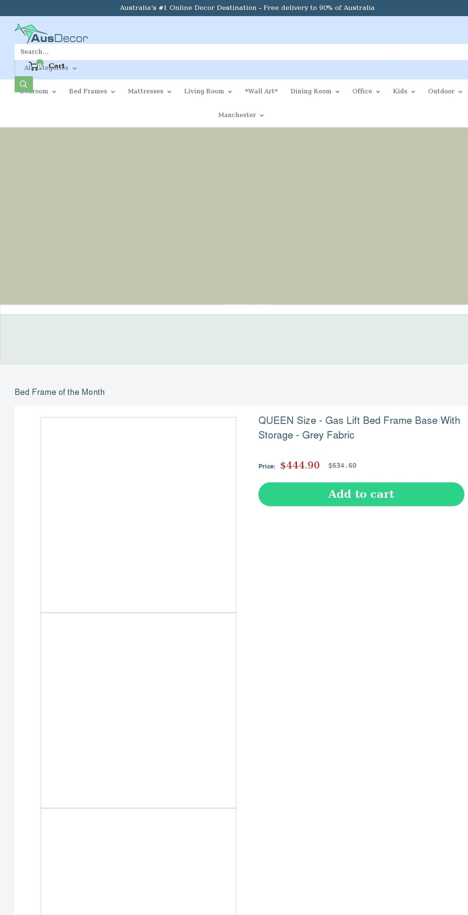 ausdecor.com shopify website screenshot