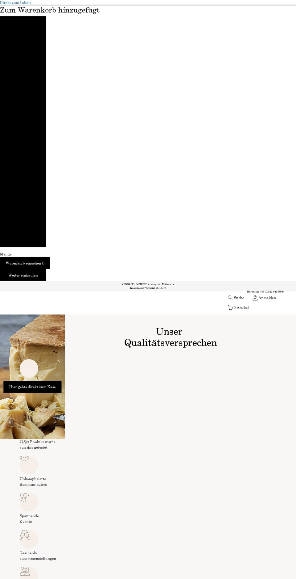 Ausgereift Shopify theme site example ausgereift.de