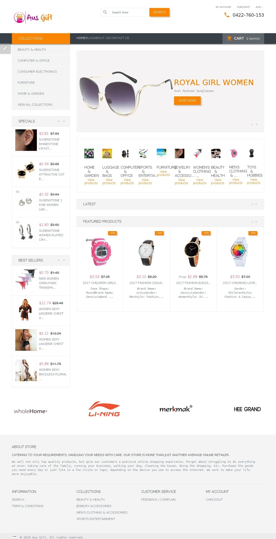 theme262 Shopify theme site example ausgift.com.au