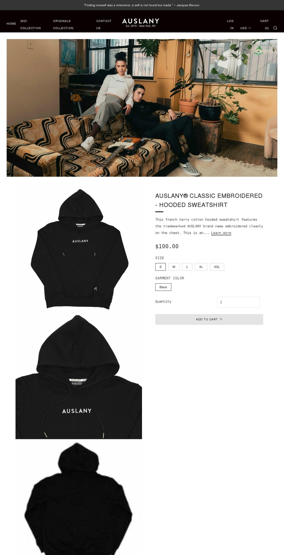 auslany.com shopify website screenshot