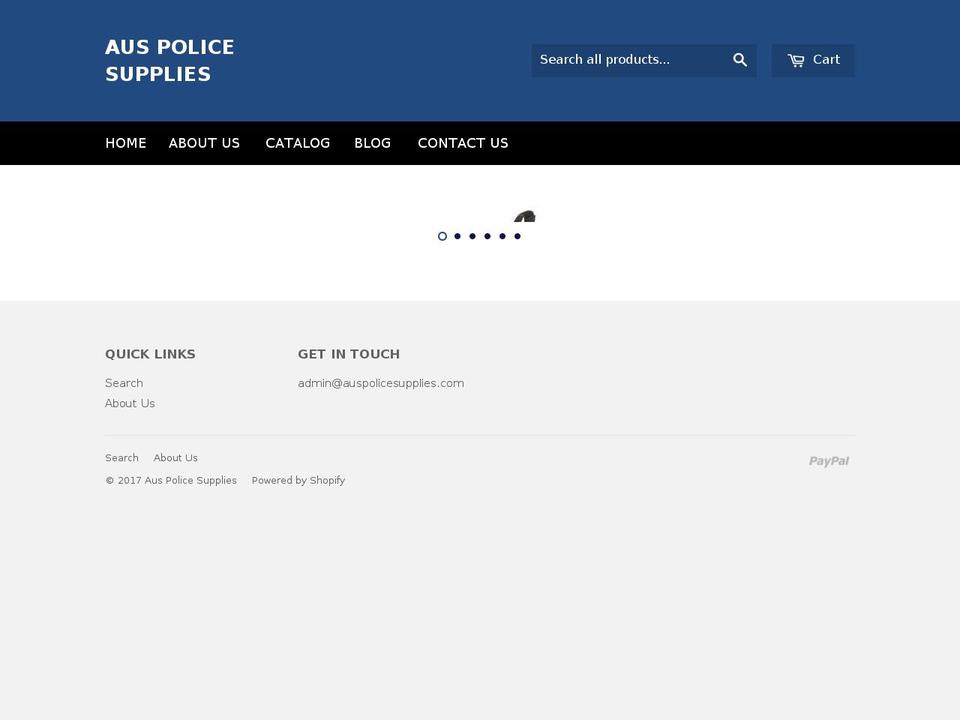 auspolicesupplies.com shopify website screenshot