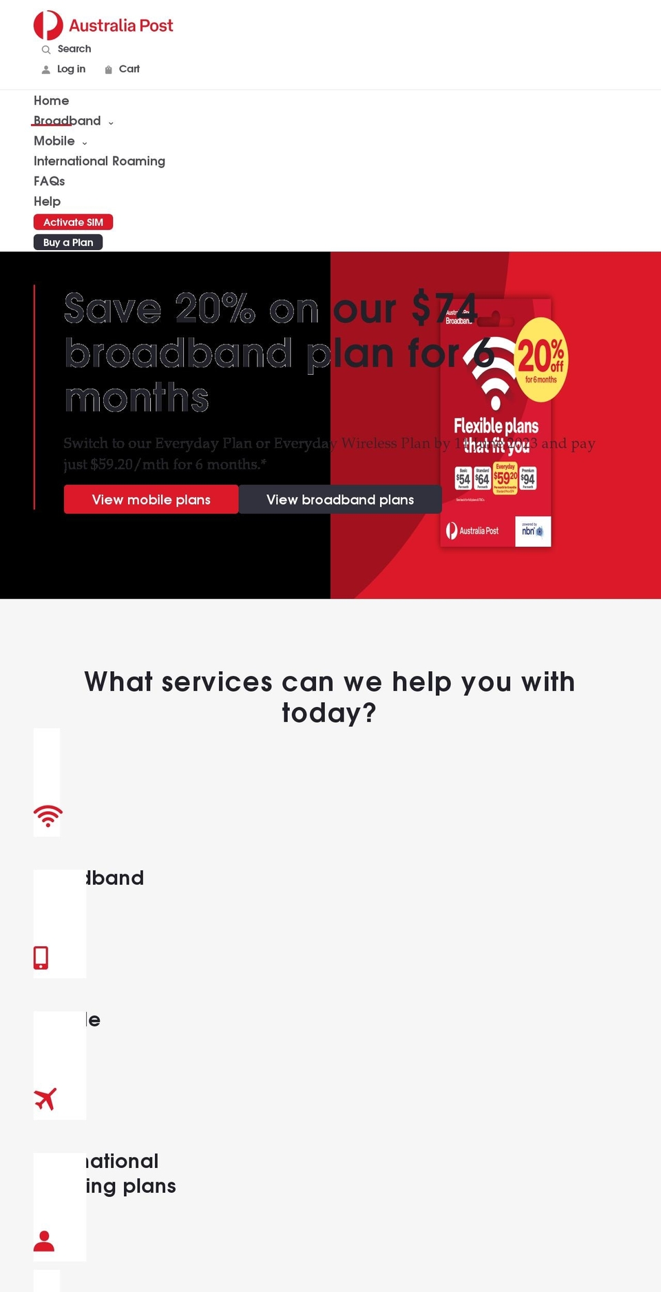 auspostmobile.com.au shopify website screenshot