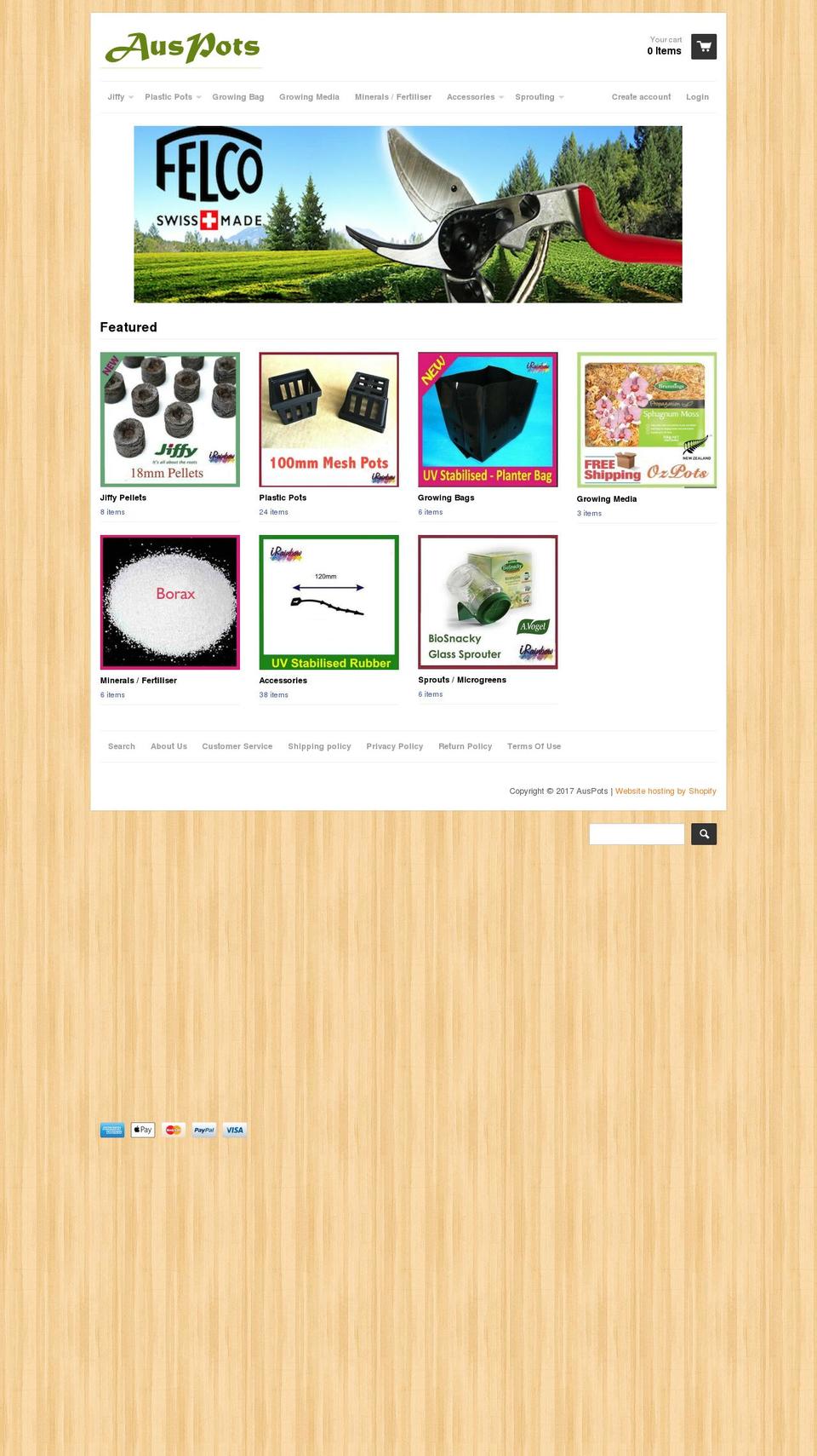 auspots.com.au shopify website screenshot