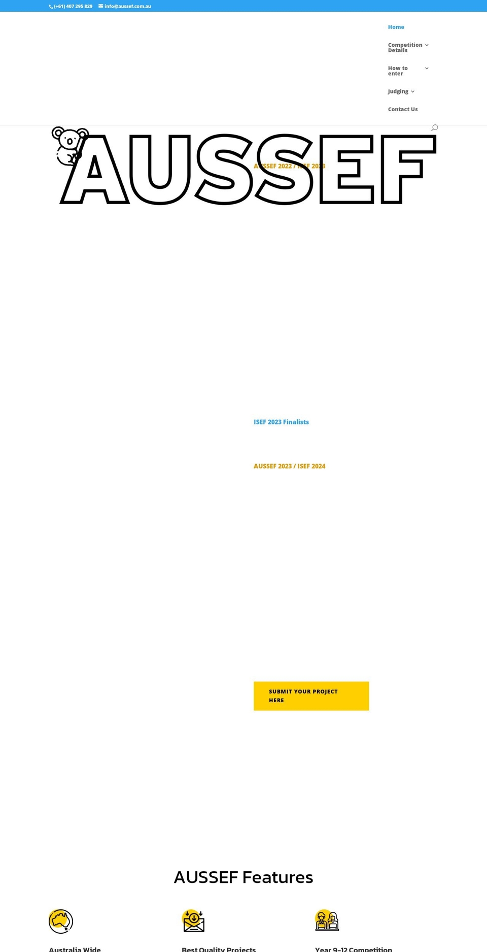 aussef.com — Shopify storefront screenshot