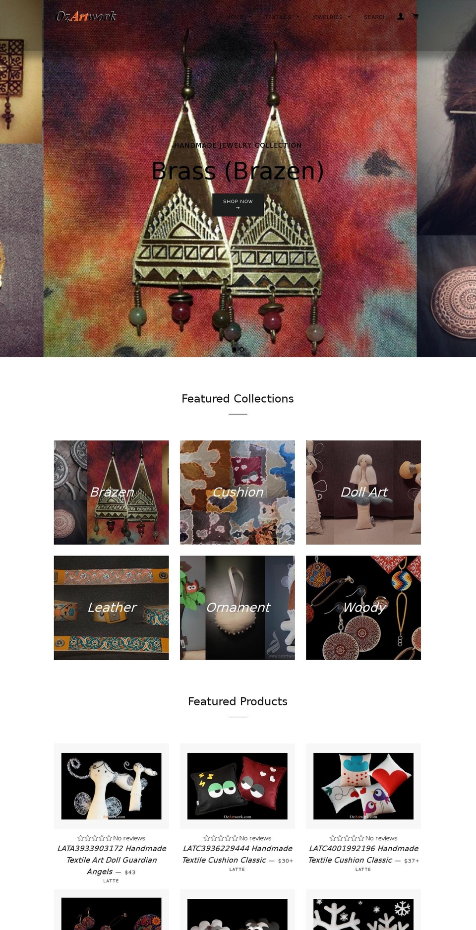 aussieartwork.com shopify website screenshot