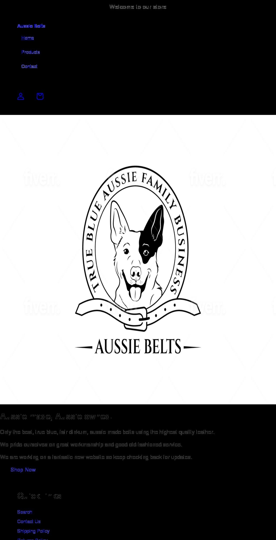 aussiebelts.com.au shopify website screenshot