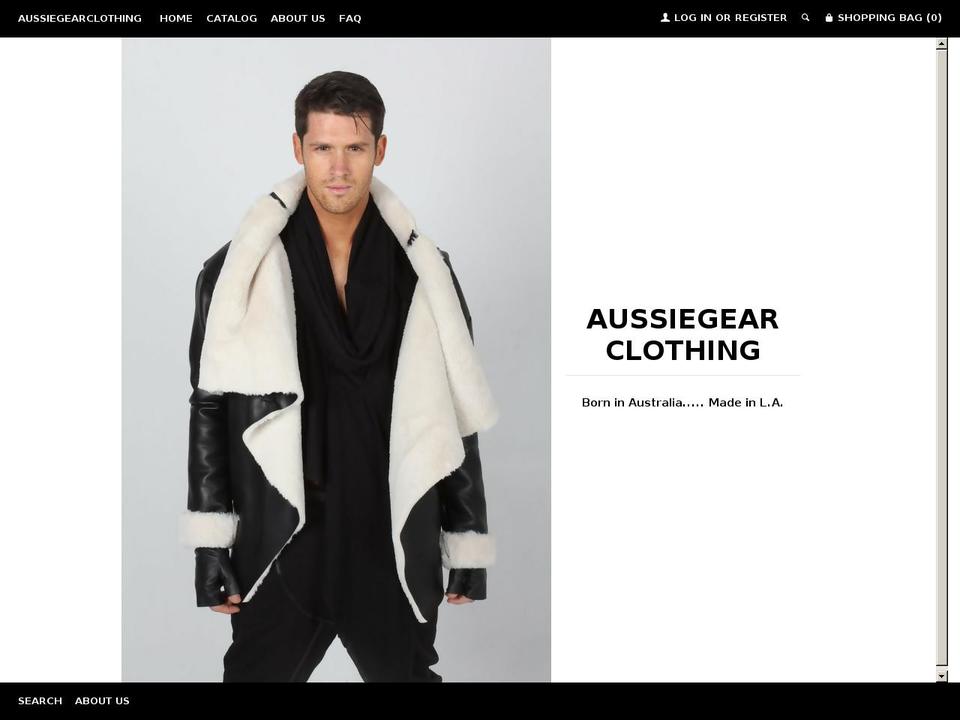 aussiegearla.com shopify website screenshot