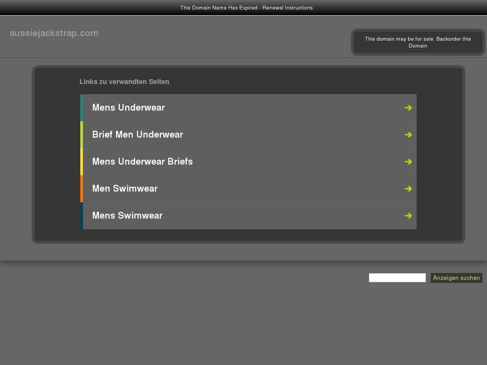 aussiejackstraps.com — Shopify storefront screenshot
