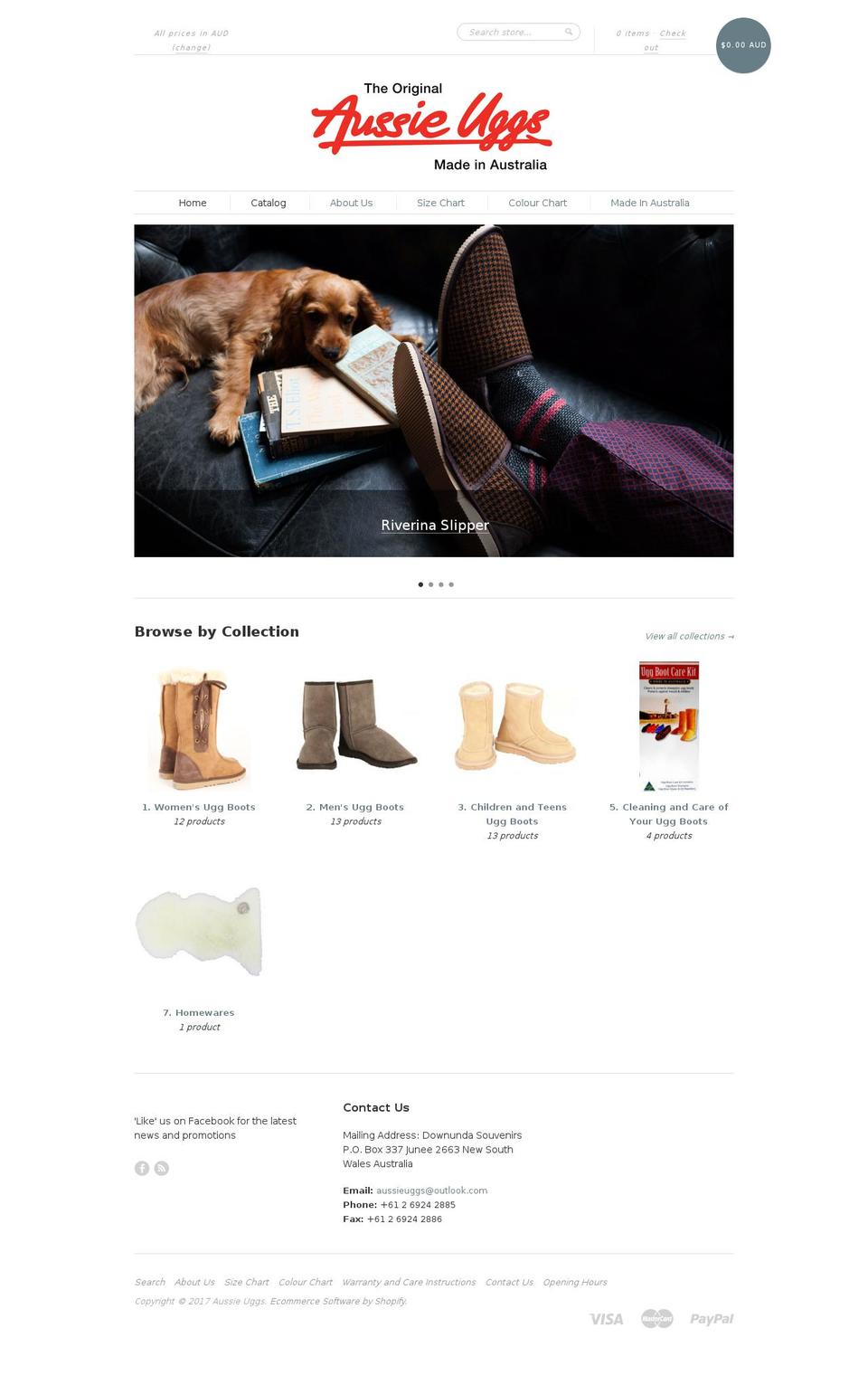 aussieuggs.com shopify website screenshot