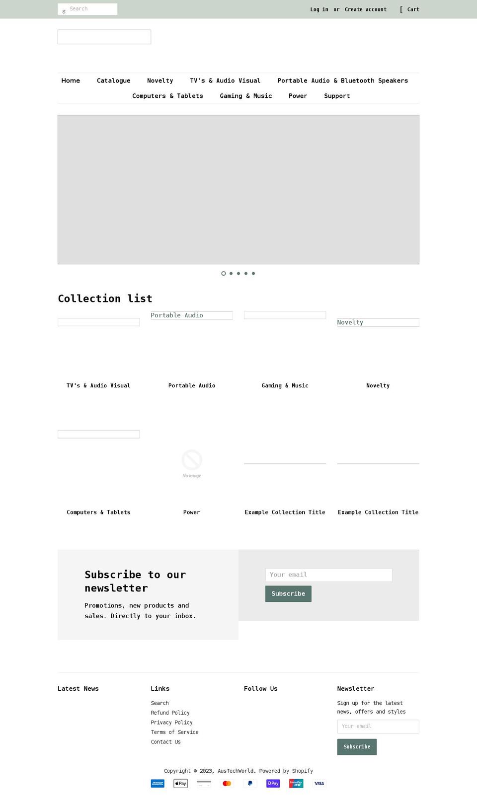 austechworld.com.au shopify website screenshot